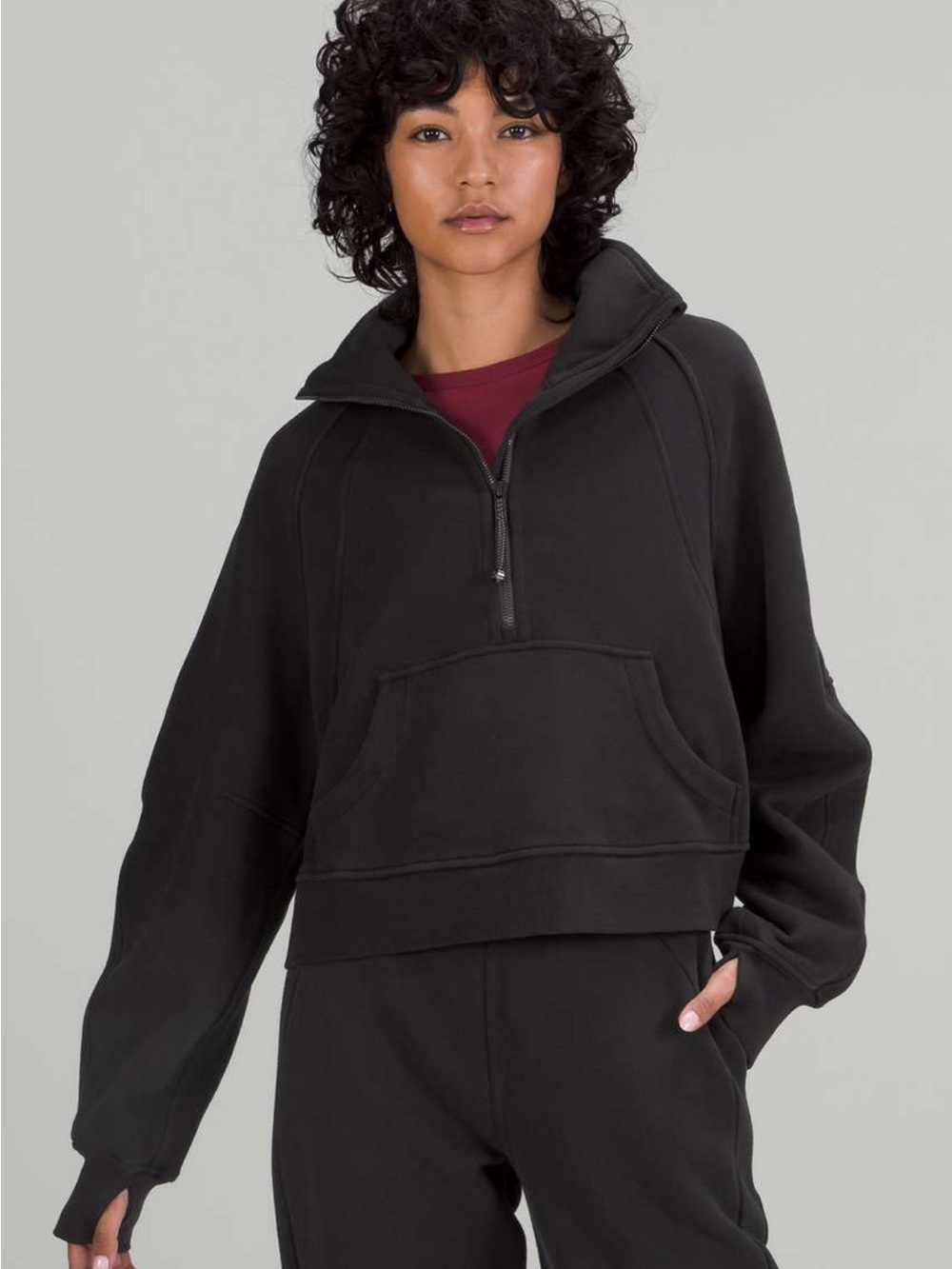 NWT!🍋🍋Lululemon Scuba Oversized Funnel Neck🍋🍋. X-Small/Small. Black.